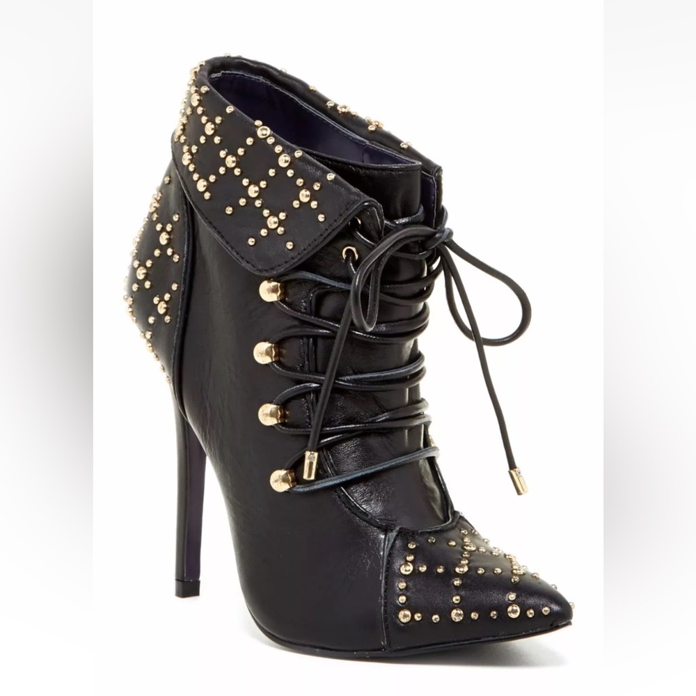 New LONDON TRASH Della ankle  leather  Bootie women's size 7.5